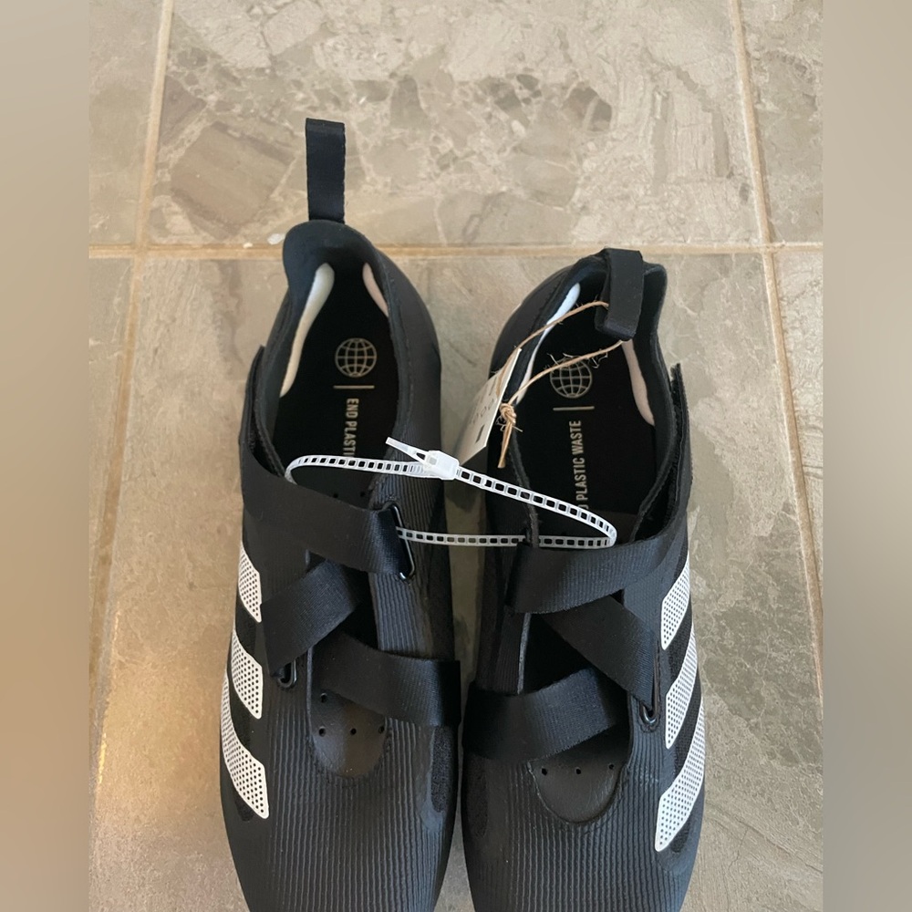 Adidas Black and White Cycling Shoes - Picture 2 of 2